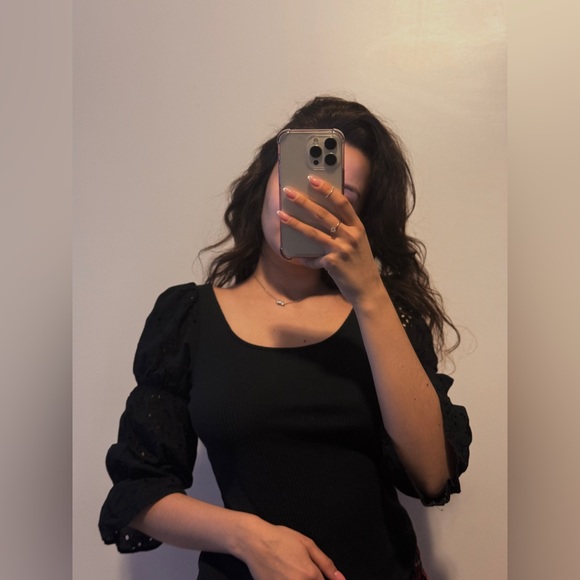 Vintage black blouse - Picture 1 of 6